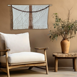 Large Wide Asymmetrical Macrame Wall Hanging
