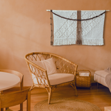 Large Wide Asymmetrical Macrame Wall Hanging