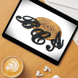 Black Embroidered Iron-On Letters – 2 Inch Raised Script Alphabet Patches