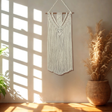 Large Long Macrame Wall Hanging | Extra-Long Straight or V-Cut
