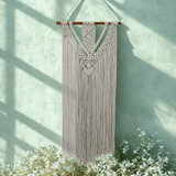 Large Long Macrame Wall Hanging | Extra-Long Straight or V-Cut