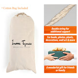 Macrame Wall Shelf 2 Tier | Boho Hanging Plant Shelf