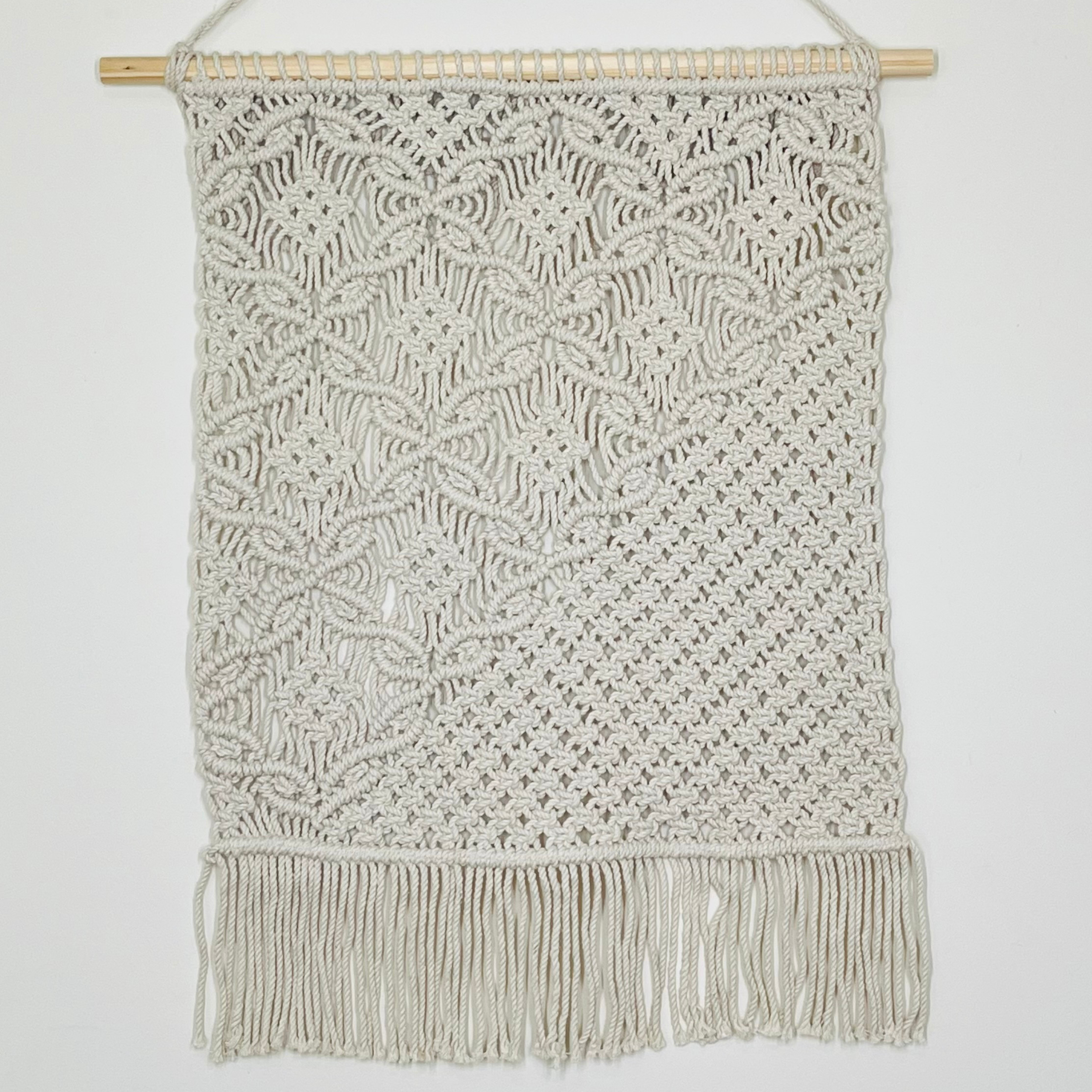 Medium Asymmetrical Macrame Wall Art | Boho Decor