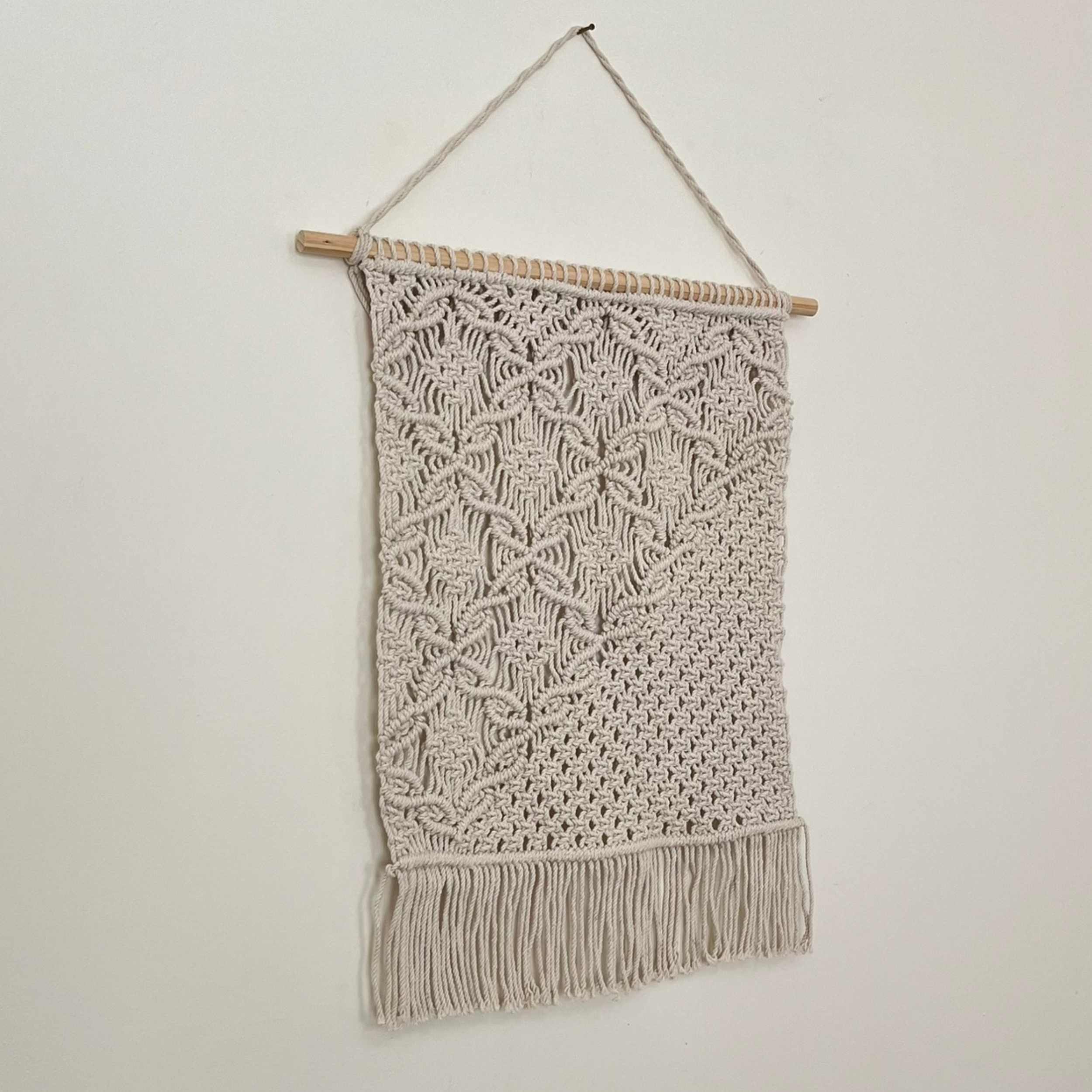 Medium Asymmetrical Macrame Wall Art | Boho Decor