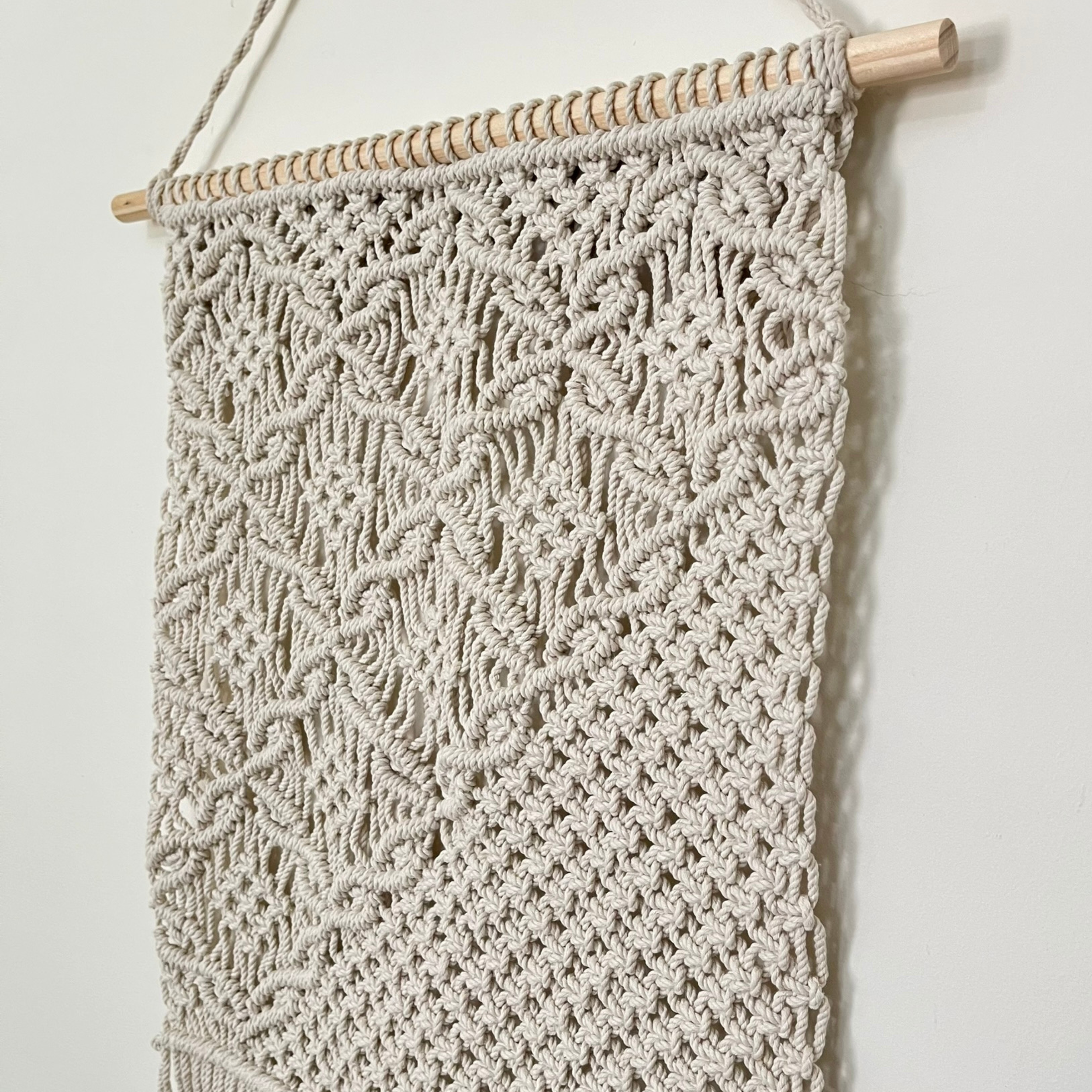 Medium Asymmetrical Macrame Wall Art | Boho Decor